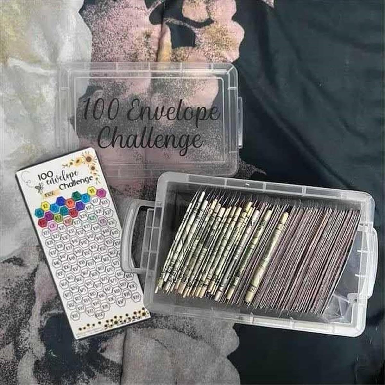 Ｎｏ.100 envelope challenge♡BOX在庫有り Amazon.co.jp: 100 Envelope Challenge Box Set, 100 Envelope Saving